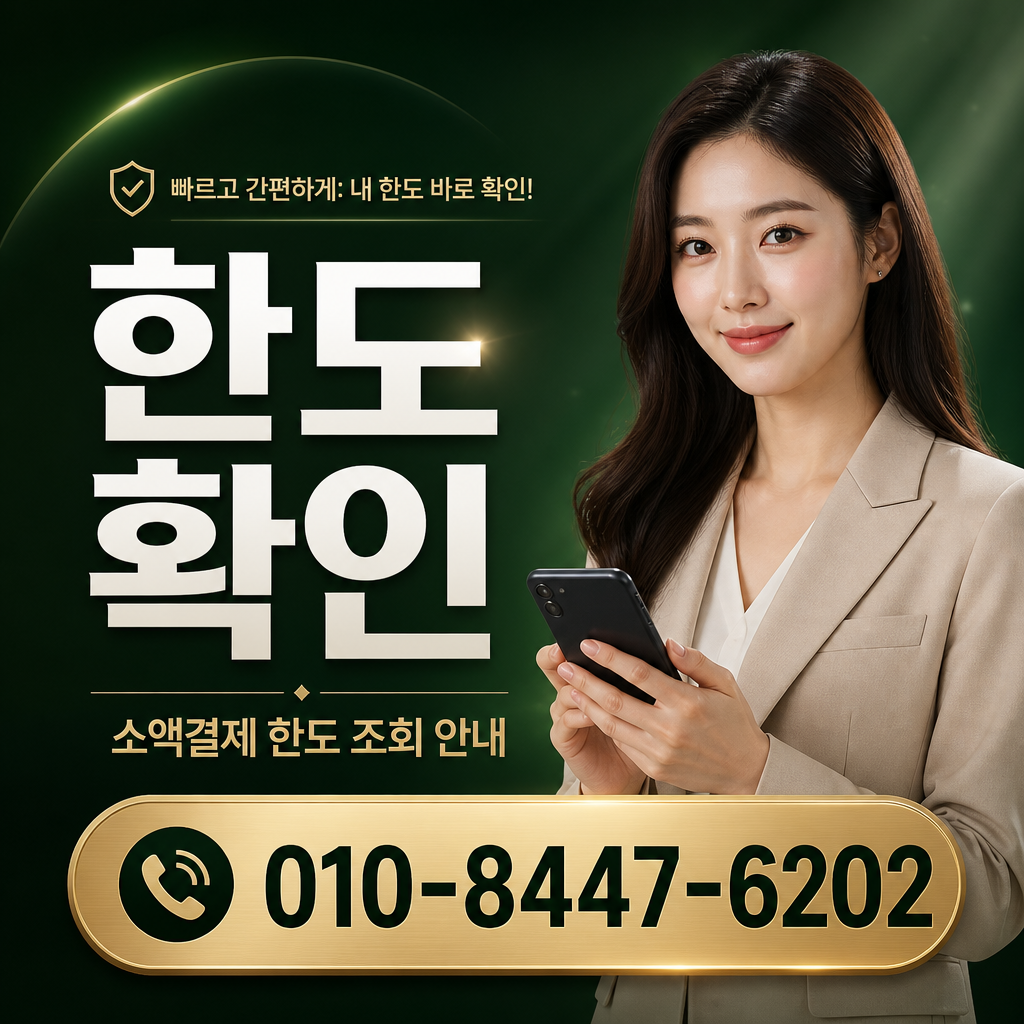 소액결제 한도 확인